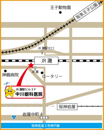 中川眼科医院マップ